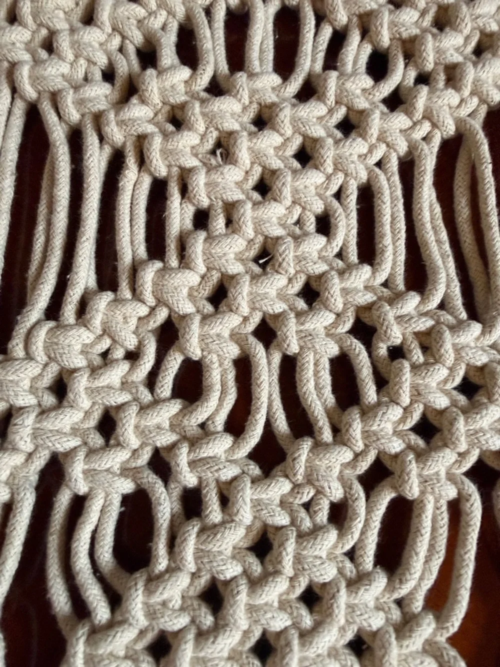 Handmade Macrame Wall Hanging - Cream Boho Wall Decor